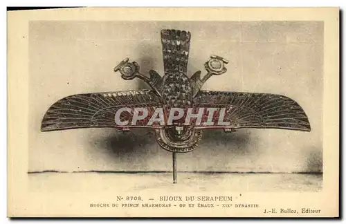 Cartes postales Bijoux du Serapeum Broche du prince Khaemonias