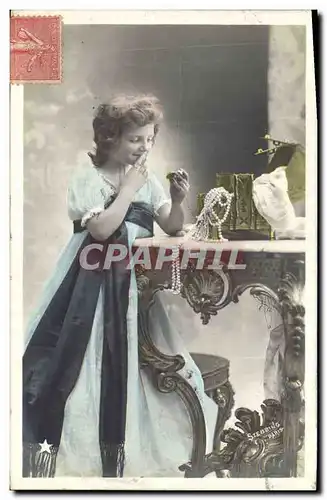 Cartes postales Enfant Bijou Collier