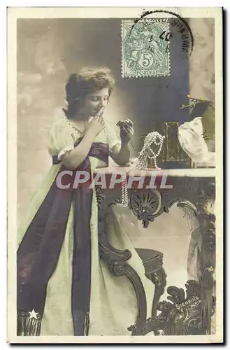 Cartes postales Enfant Bijou Collier