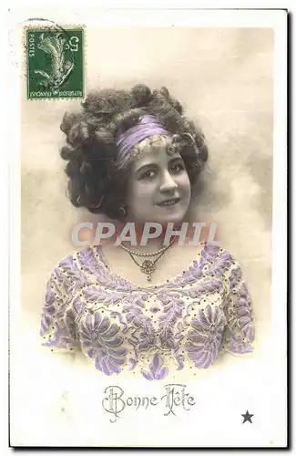 Cartes postales Femme Bijou Collier