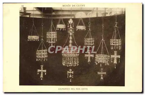 Cartes postales Musee de Cluny Couronnes des rois Goths