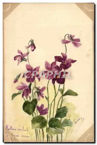 Cartes postales Fantaisie (dessin a la main) Fleurs