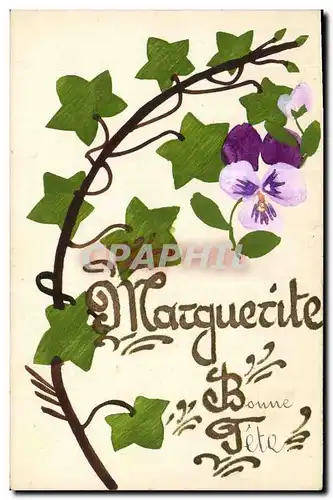 Cartes postales Fantaisie (dessin a la main) Fleurs Marguerite