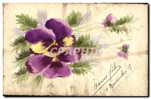 Cartes postales Fantaisie (dessin a la main) Fleurs