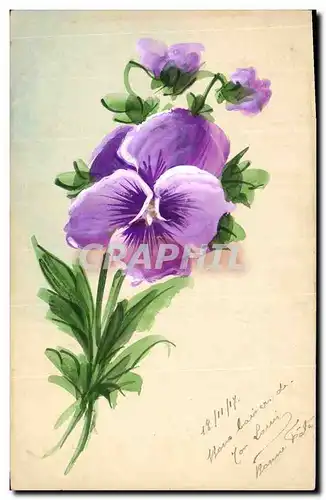 Cartes postales Fantaisie (dessin a la main) Fleurs