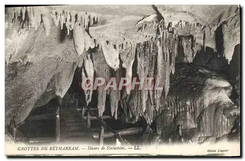 Cartes postales Grotte Grottes de Betharram Decors de stalactites