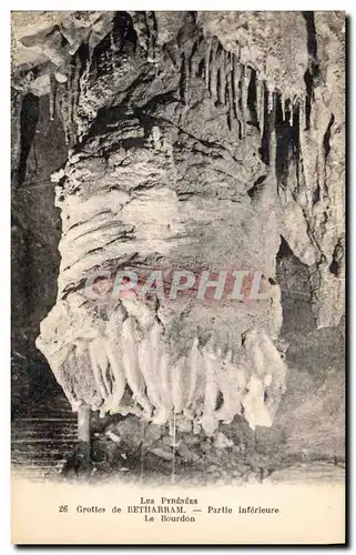 Cartes postales Grotte Grottes de Betharram Partie inferieure Le Bourdon