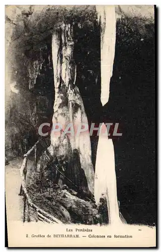 Cartes postales Grotte Grottes de Betharram Colonnes en formation
