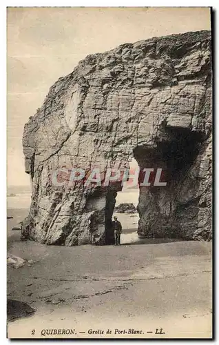 Ansichtskarte AK Grotte Grottes Quiberon Grotte de Port Blanc