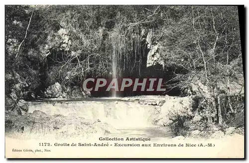 Ansichtskarte AK Grotte de Saint Andre Excursion aux environs de Nice Grottes