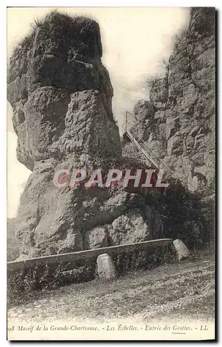 Cartes postales Grotte Grottes Massif de la Grande Chartreuse Les Echelles Entree des grottes