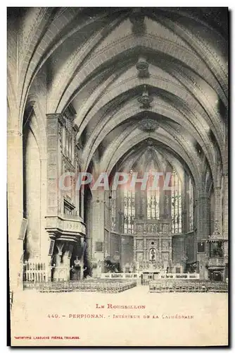 Cartes postales Orgue Perpignan Interieur de la cathedrale
