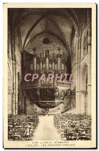 Cartes postales Orgue Luxeuil les orgues L&#39eglise Les grandes orgues