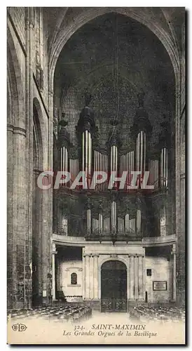 Ansichtskarte AK Orgue Saint Maximin Les grands orgues de la basilique