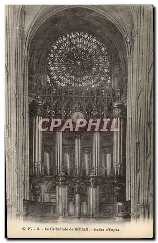 Ansichtskarte AK Orgue La cathedrale de Rouen Buffet d&#39orgue