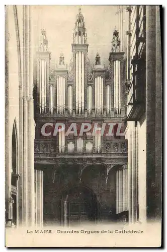 Cartes postales Orgue Le Mans Grandes orgues de la cathedrale