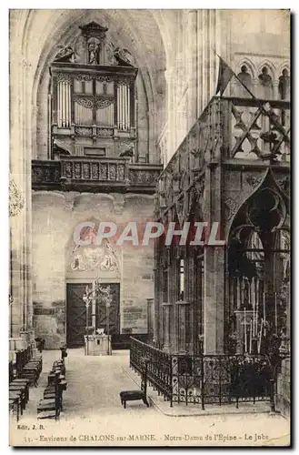 Cartes postales Orgue Environs de Chalons sur Marne Notre Dame de l&#39EpineLe jube