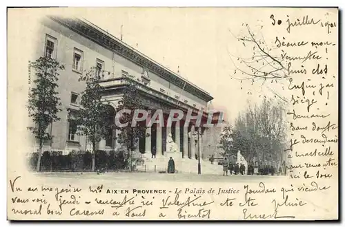 Ansichtskarte AK Aix en Provence Le palais de justice