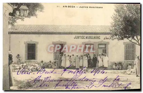 Cartes postales Ain-Beida Justice musulmane