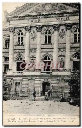 Cartes postales Amiens Le palais de justice rue Lesueur