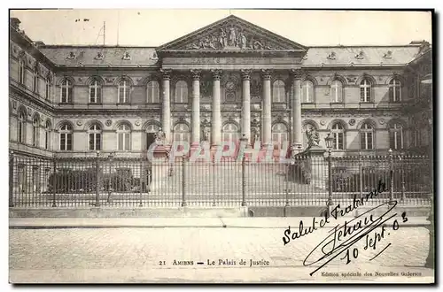 Cartes postales Amiens Le Palais de justice