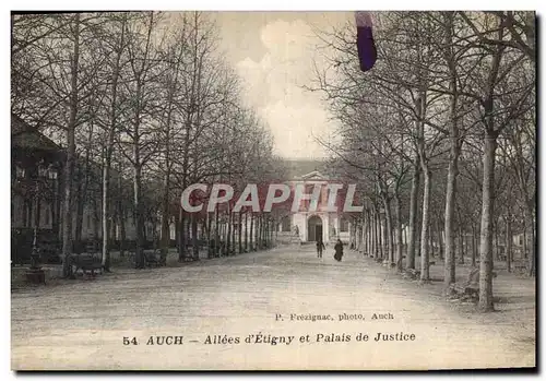 Cartes postales Auch Allees d&#39Etigny et Palais de Justice