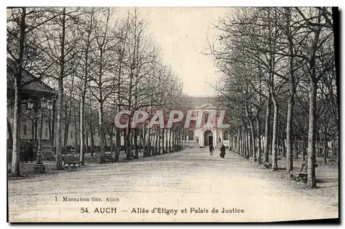 Ansichtskarte AK Auch Allee d&#39Etigny et Palais de Justice