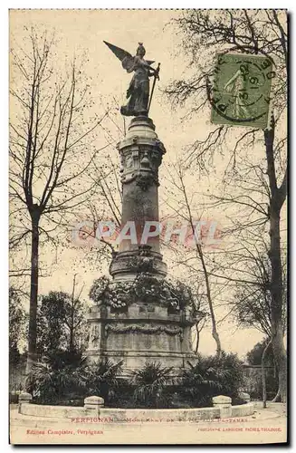 Ansichtskarte AK Militaria Guerre de 1870 Perpignan Monument de 1870 aux platanes