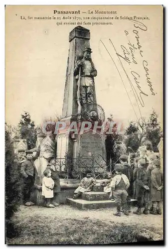 Ansichtskarte AK Militaria Guerre de 1870 Passant Le monument Enfants