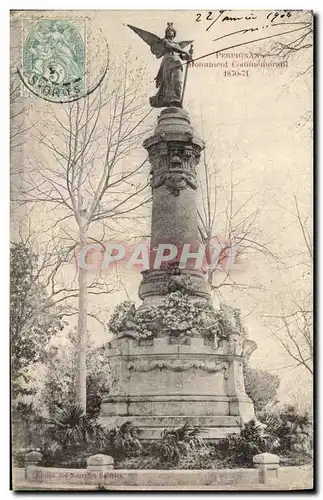 Cartes postales Militaria Guerre de 1870 Perpignan Monument commemoratif