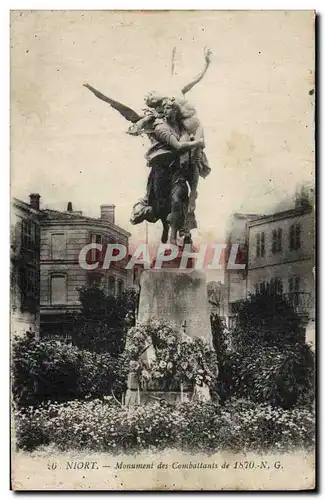 Ansichtskarte AK Militaria Guerre de 1870 Niort Monument des Combattants