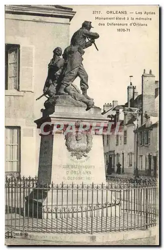 Ansichtskarte AK Militaria Guerre de 1870 Orleans Les Aydes Monument eleve a la memoire des Defenseurs d&#39Orlea