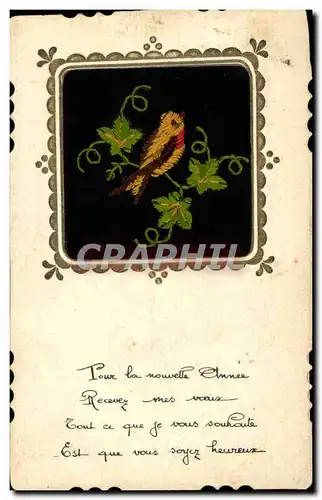 Cartes postales Fantaisie Toilee Oiseau