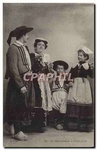 Cartes postales Folklore De Concarneau a Pont Aven Enfants