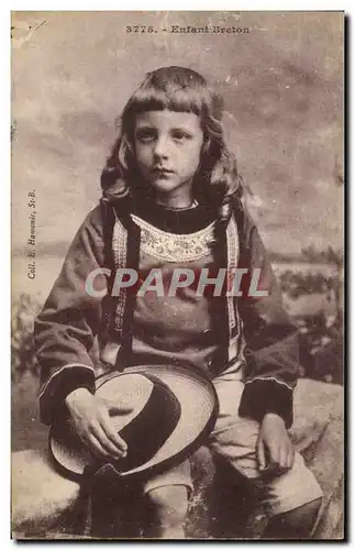 Ansichtskarte AK Folklore Enfant Breton