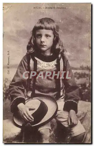 Cartes postales Folklore Enfant Breton