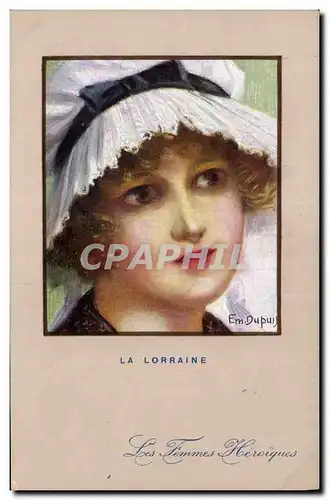 Cartes postales Fantaisie Illustrateur Dupuis Militaria La Lorraine