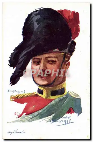 Cartes postales Fantaisie Illustrateur Dupuis Militaria Highlander