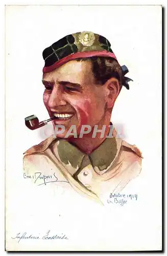Cartes postales Fantaisie Illustrateur Dupuis Militaria Infanterie Ecossaise Ecossaise