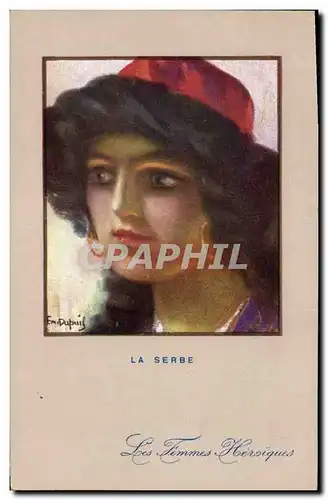 Ansichtskarte AK Fantaisie Illustrateur Dupuis Militaria La Serbe Serbie Serbia