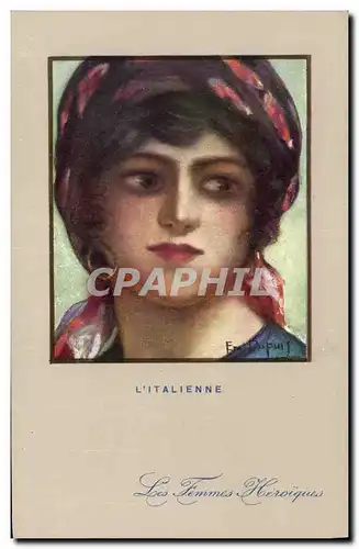 Cartes postales Fantaisie Illustrateur Dupuis Militaria L&#39Italienne