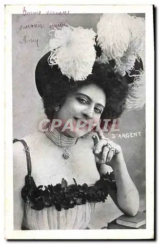 Ansichtskarte AK Bijoux Femme D&#39Argent