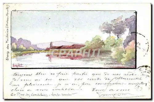 Cartes postales Fantaisie (dessin a la main) Paysage