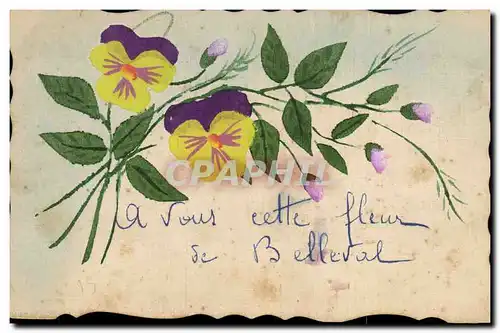 Cartes postales Fantaisie (dessin a la main) Fleurs