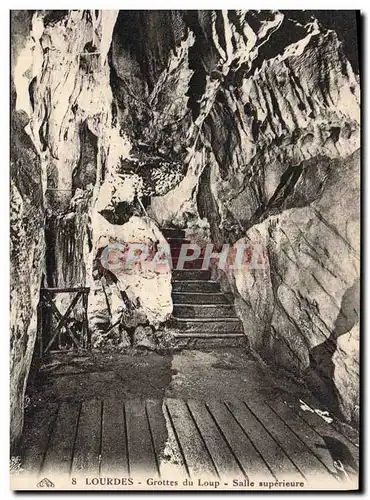 Cartes postales Grotte Grottes du loup Salle superieure Lourdes