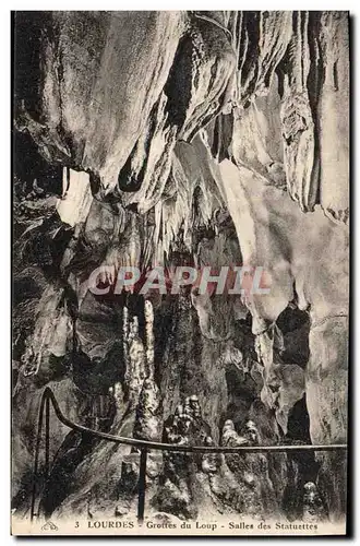 Cartes postales Grotte Grottes du loup Salles des statuettes Lourdes