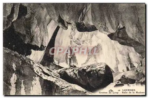 Cartes postales Grotte Grottes du loup Salle de la Madone Lourdes