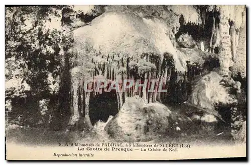 Ansichtskarte AK Grotte Grottes de Presque La creche de Noel Padirac St Cere