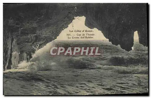 Cartes postales Grotte Grottes des rafales Cap de Theoule