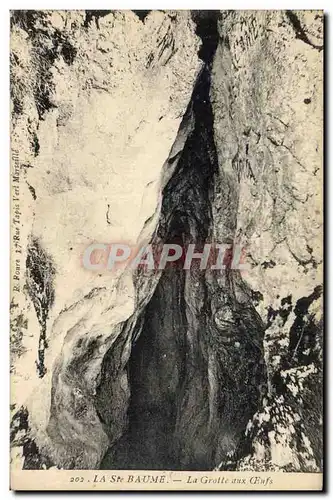 Ansichtskarte AK Grotte aux oeufs La Ste Baume Grottes